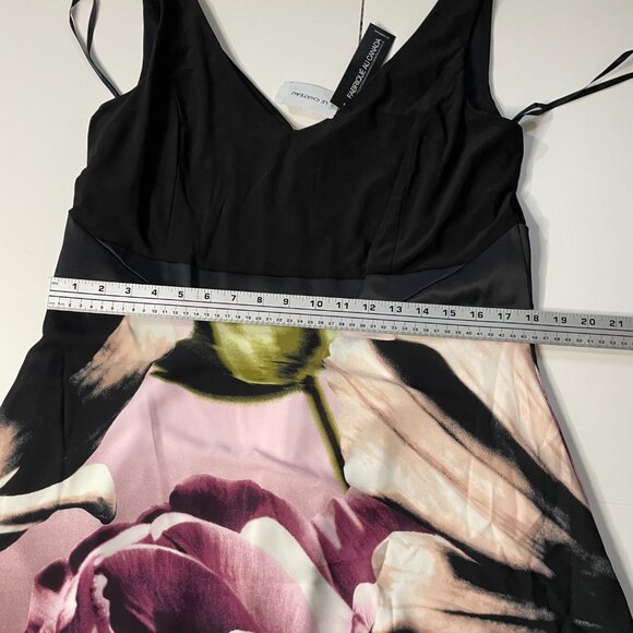 NWT Le Chateau Women’s Sleeveless Midi Dress Black Purple Pink Floral Size XL - Picture 3 of 11